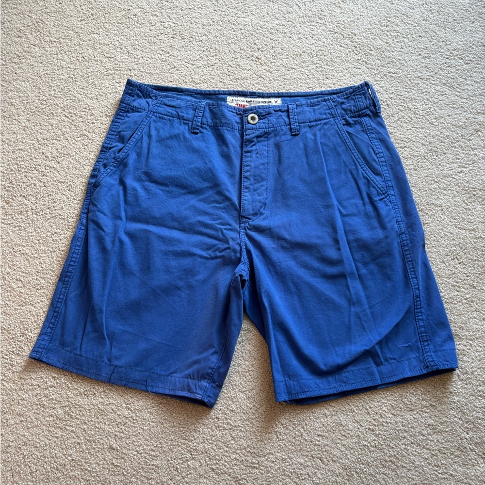 American Eagle Blue Chino Shorts
